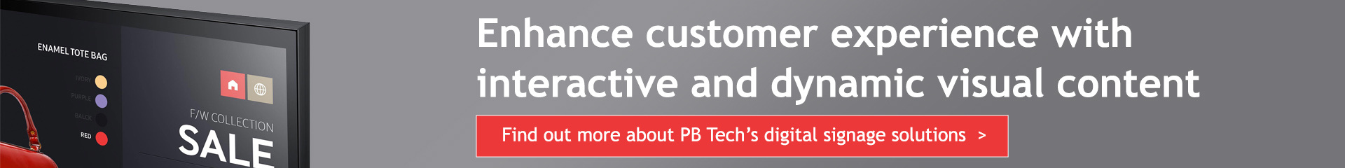 Find out more about PB Tech's digital signage solutions