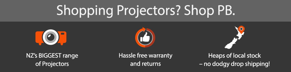 Shopping Projectors? Shop PB. NZ's BIGGEST range of Projectors. Hassle free warranty and returns. Heaps of local stock - no dodgy drop shipping.