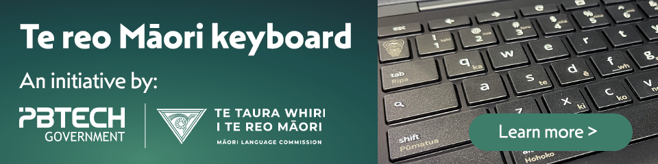 PB Tech x Te Taura Whiri te reo keyboard