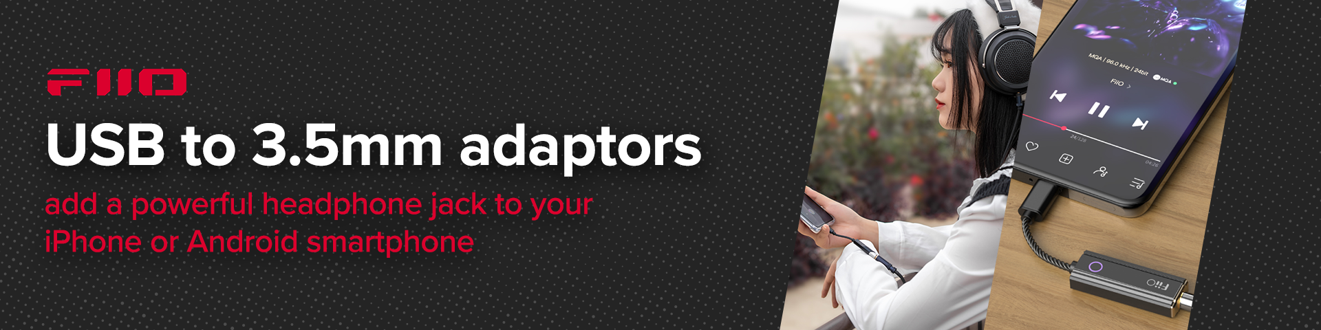 FiiO USB to 3.5mm Adapters