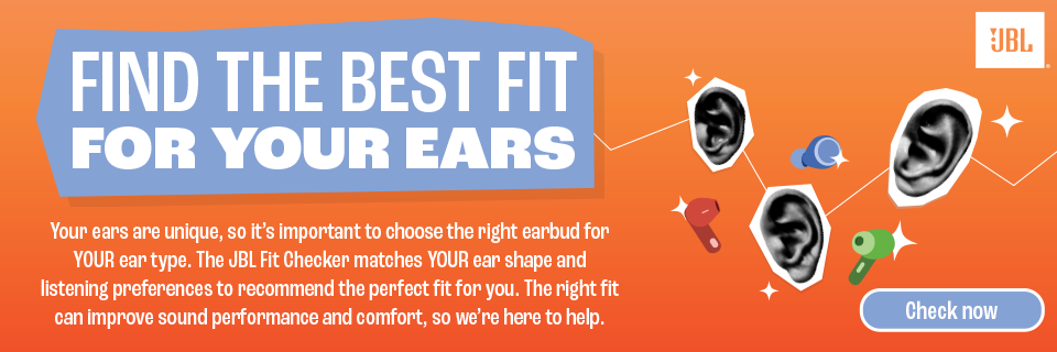 Find the best fit for your ears - JBL Fit Checker