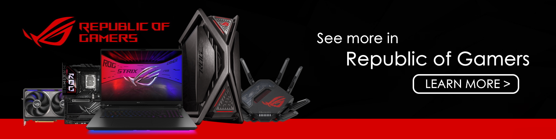 Picture of the ASUS Republic of Gamers Range at PB Tech
