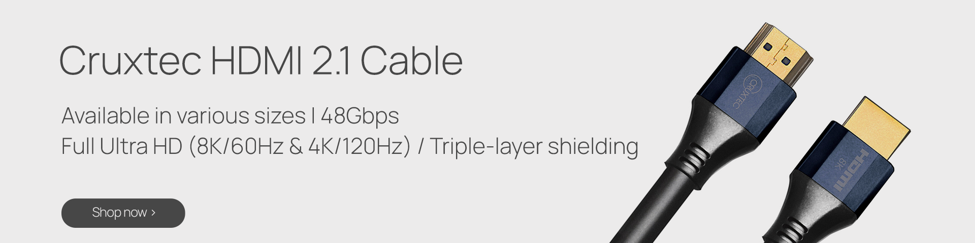 Cruxtec HDMI 2.1 Cable