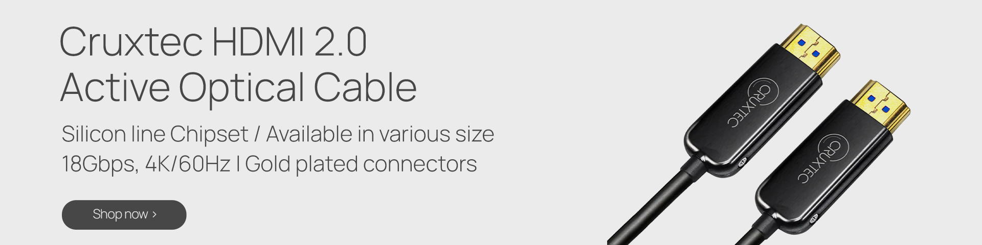 Cruxtec HDMI 2.0 Active Optical Cable