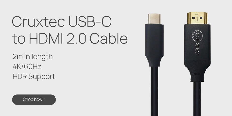 Cruxtec USB-C to HDMI 2.0 Cable