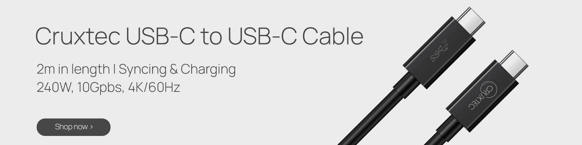 Cruxtec USB-C to USB-C Cable