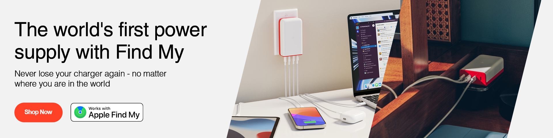 The world's first power supply with Find My