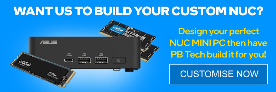 Picture of the Custom NUC Builder Tool at PB Tech