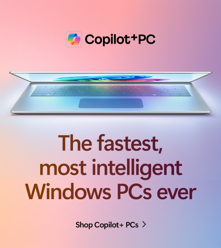 Copilot+ PC - The fastest, most intelligent Windows PCs ever