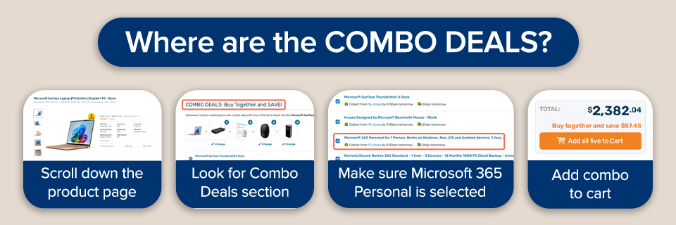 Where are the Combo Deals?