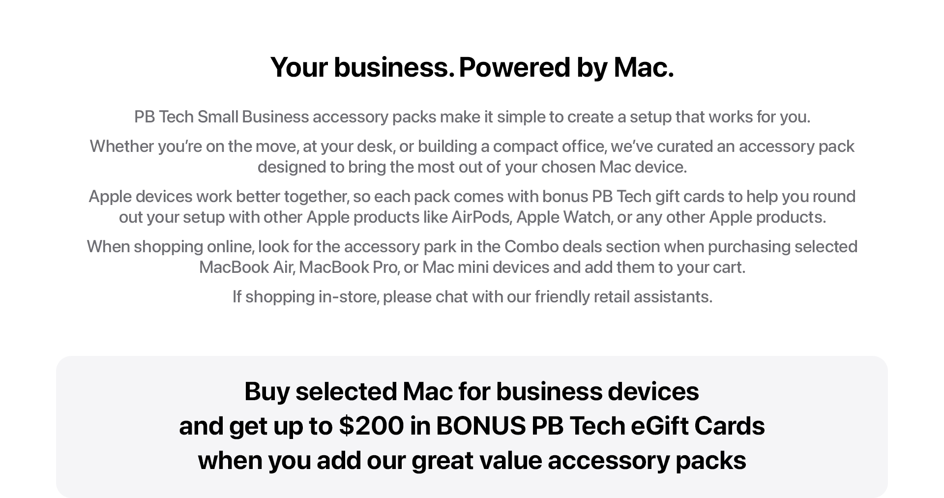 Your business. Powered by Mac.