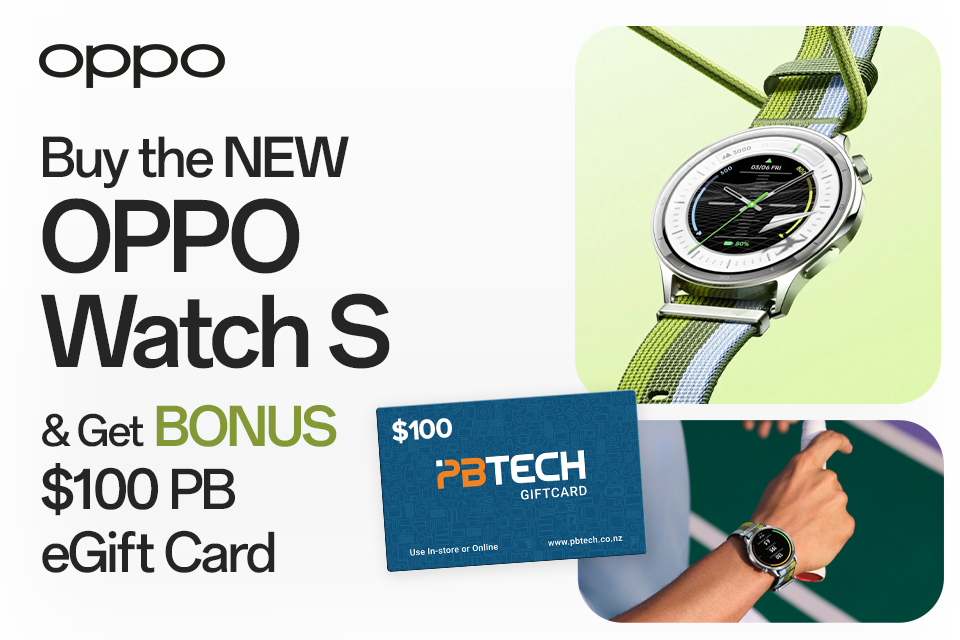 Buy the new Oppo Watch S and get a bonus $100 PB eGift Card