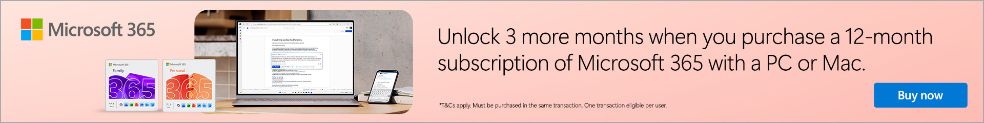 Unlock 3 more months when you purchase a 12-month subscription