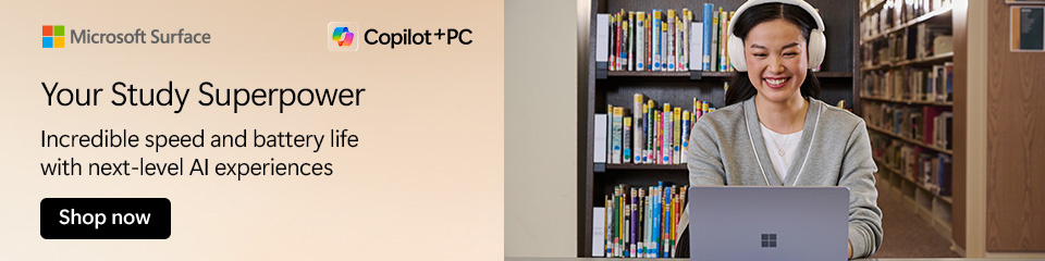 Microsoft Surface - Your Study Superpower - Copilot+ PC