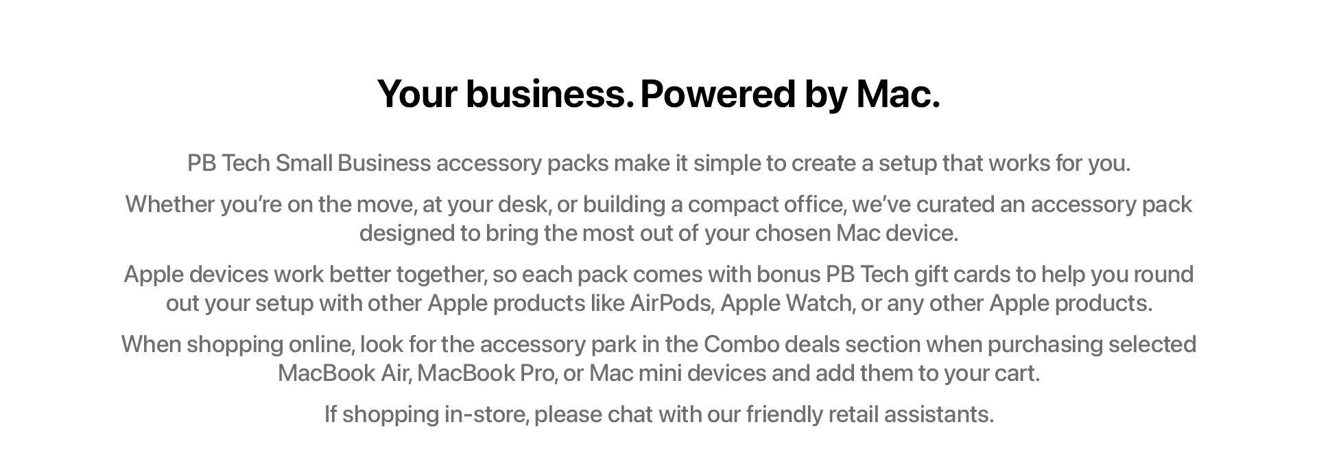 Your business. Powered by Mac.