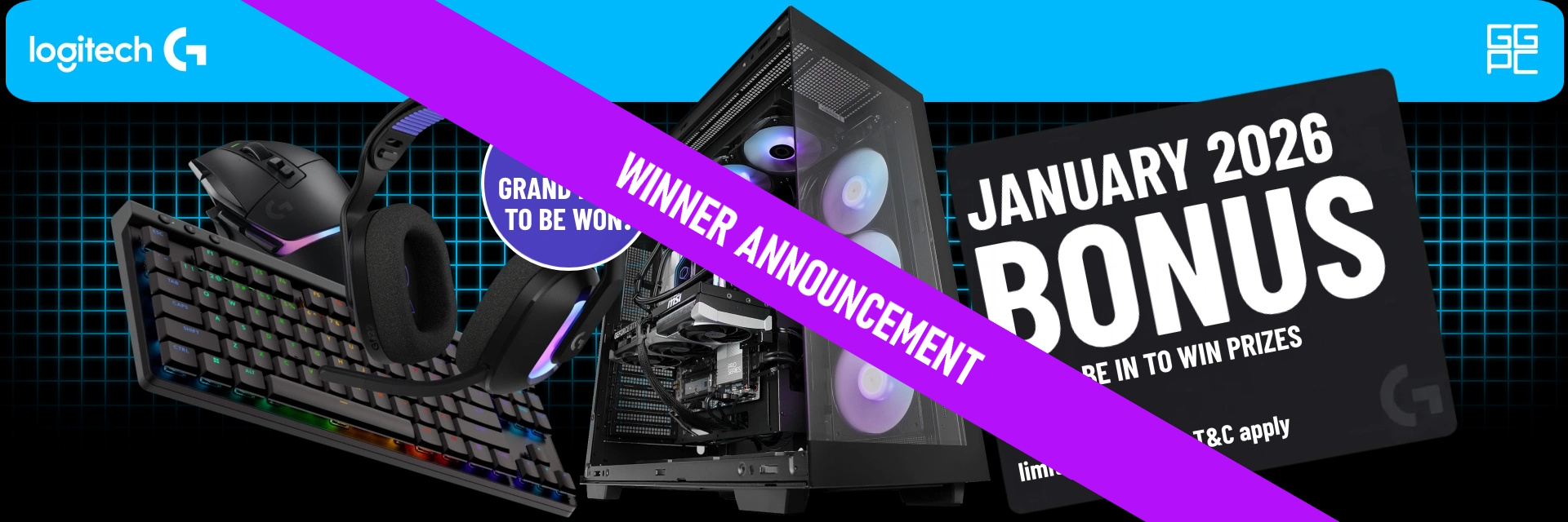 Logitech GGPC January 2026 Winner Annoucement at PB Tech