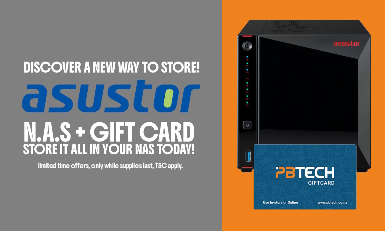 Picture of ASUSTOR NAS + PB Tech Gift Card BONUS promotion