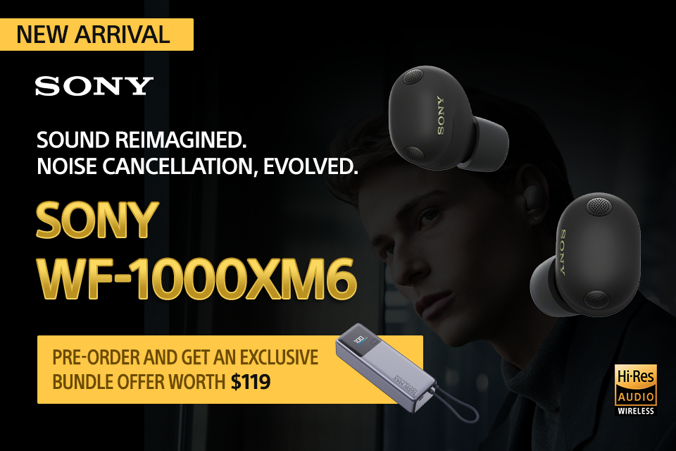 Pre-order the all-new Sony WF-1000XM6 Headphones
