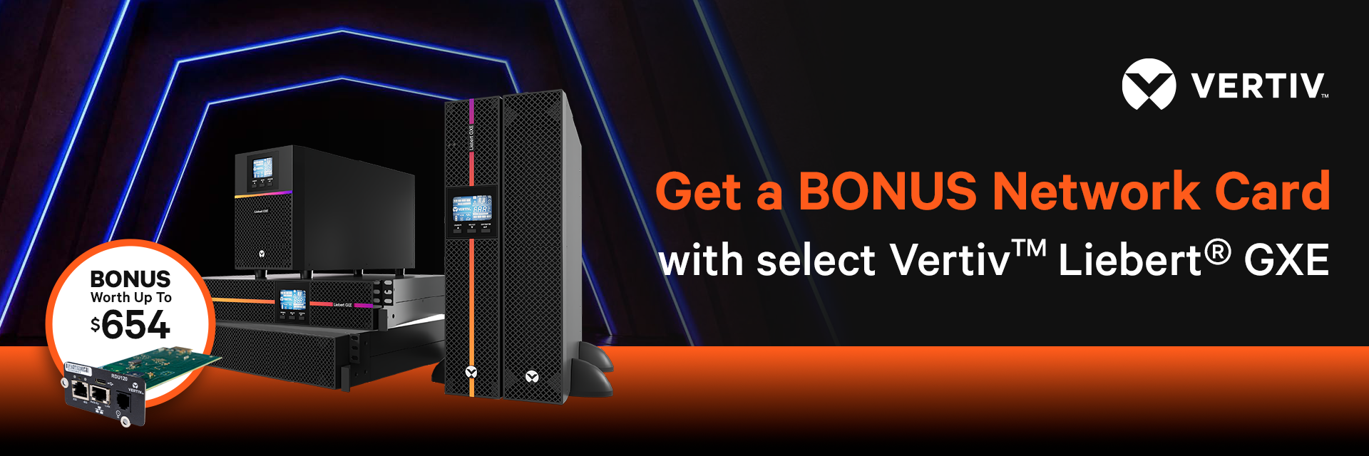 Bonus offer with select Vertiv Liebert GXE purchases