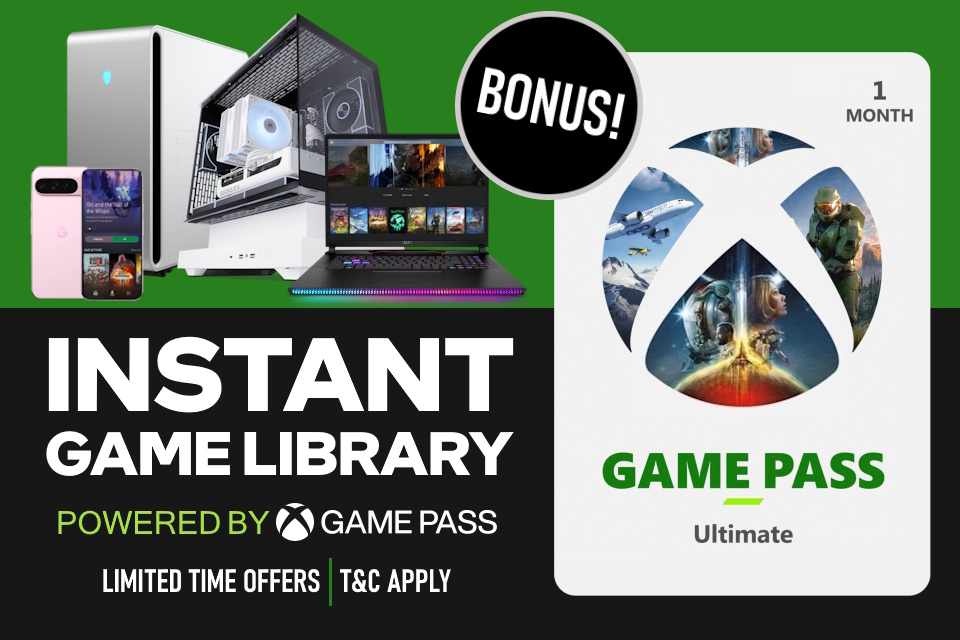 Picture of Game Pass Ultimate Bonus with selected Gaming PC, Gaming Laptops, Gaming Smartphones & Gaming Handhelds at PB Tech