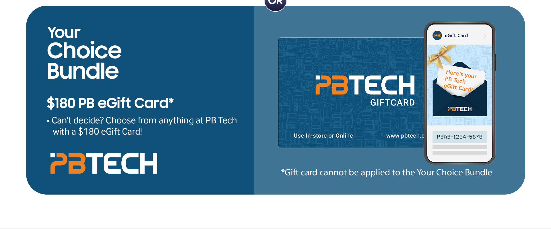 Your Choice Bundle $180