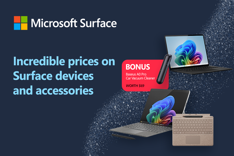 Incredible prices on Surface + BONUS