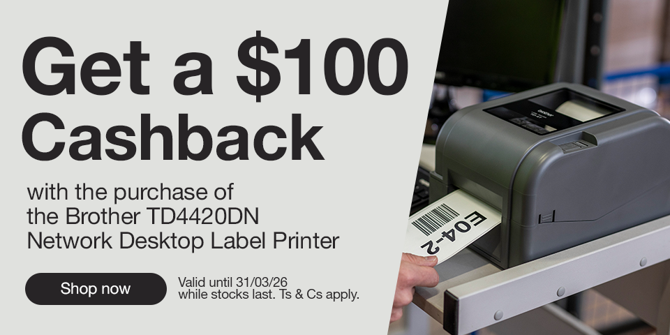 Brother TD4420DN $100 Cashback