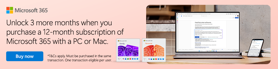 Microsoft 365 - Unlock 3 more months . . .