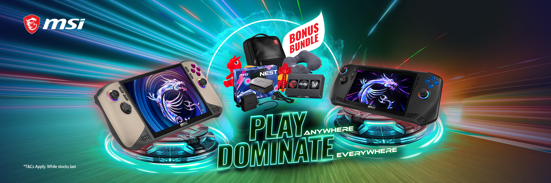 Play Anywhere Dominate Everywhere - with MSI Claw - BONUS Bundle