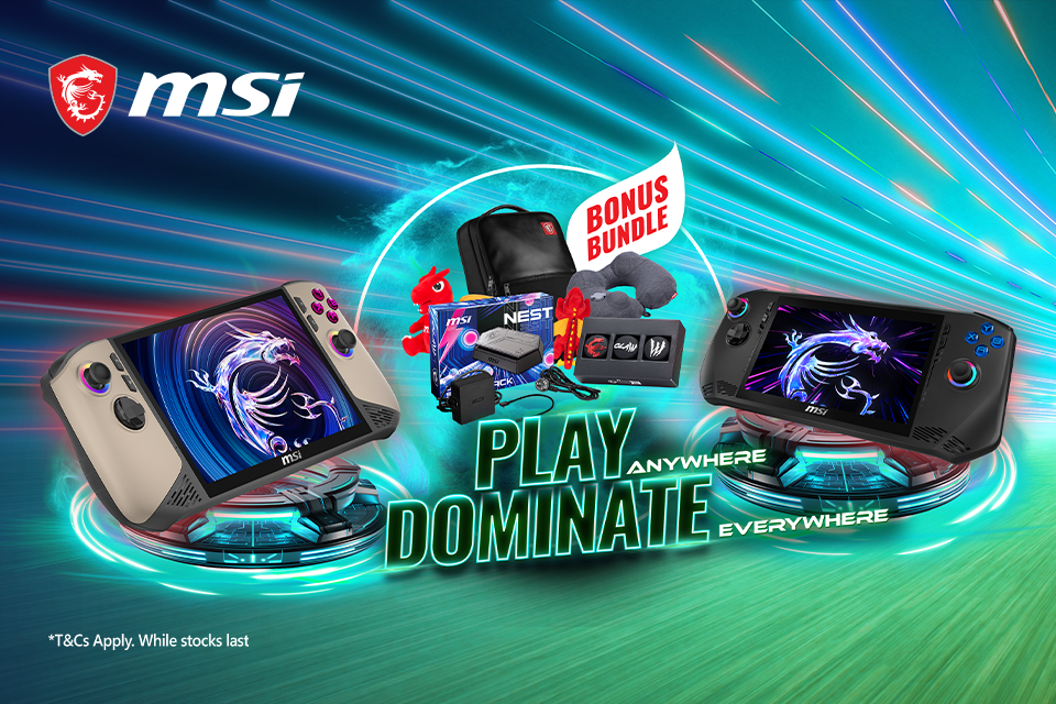 Play Anywhere Dominate Everywhere - with MSI Claw - BONUS Bundle
