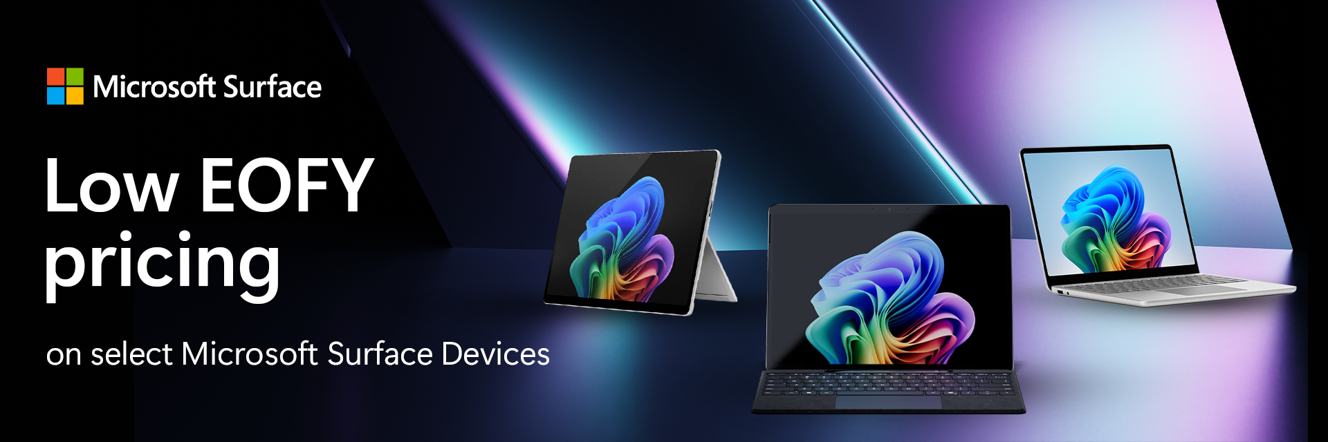 Low EOFY pricing on select Microsoft Surface Devices Introduction Image