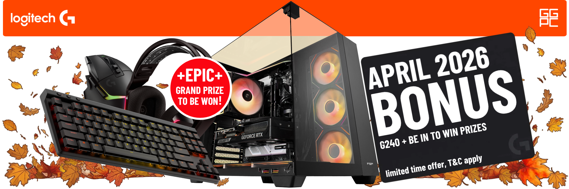 Picture of Logitech GGPC April 2026 Gaming PC Bonus + Prize Event at PB Tech New Zealand