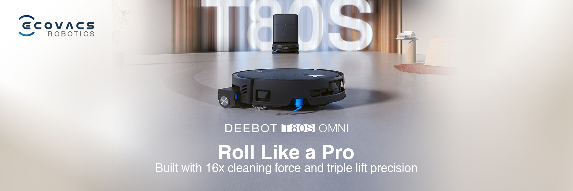 NEW Ecovacs Deebot T80S OMNI Smart Vacuum and Mop
