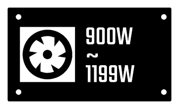 900W - 1199W