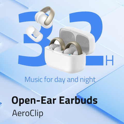 Open-Ear Earbuds, Soundcore AeroClip