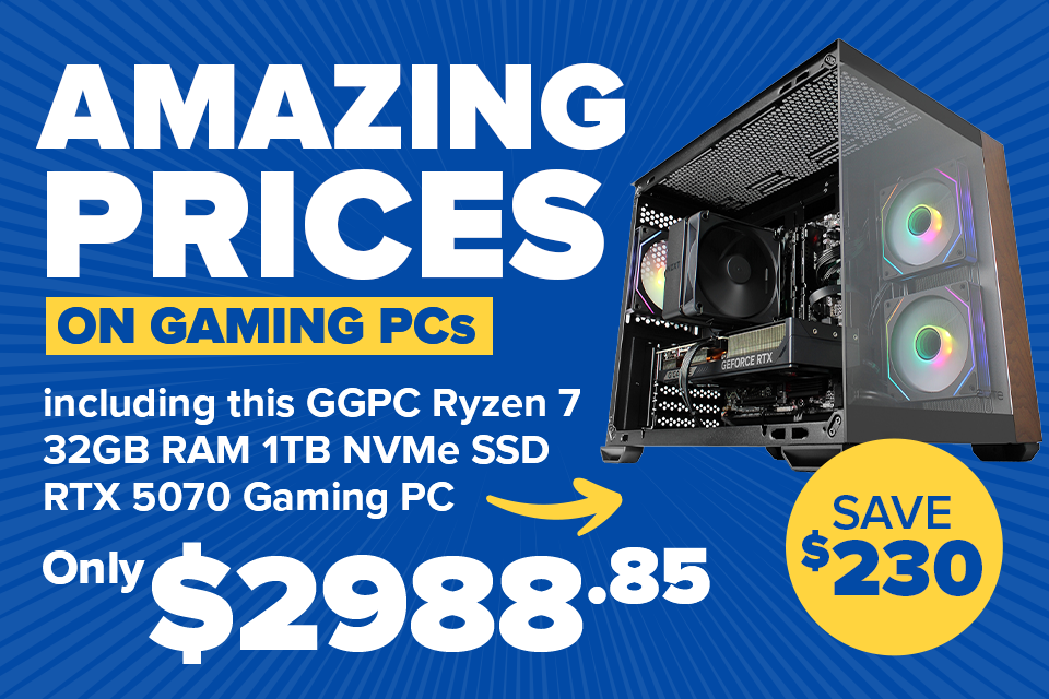 Amazing Prices on Gaming PCs