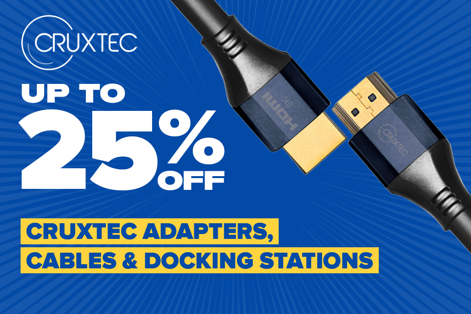 Up to 25% off Cruxtec Adapters, Cables & Docking Stations