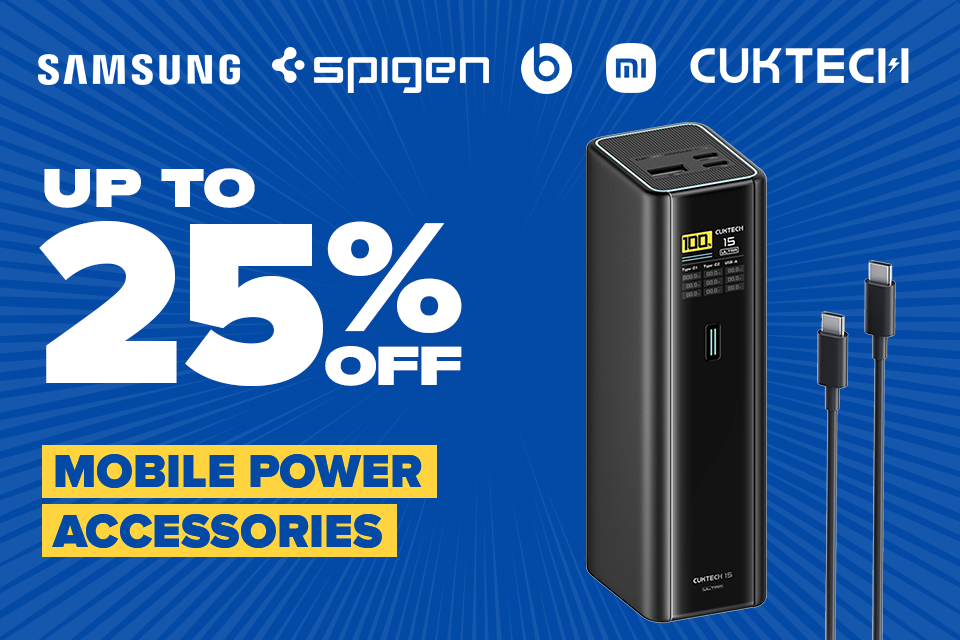 Up to 25% off Mobile Power Accessories