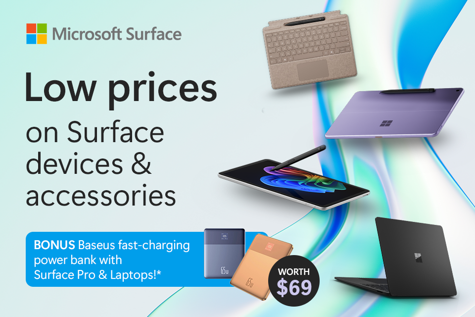 Low prices on Surface + BONUS