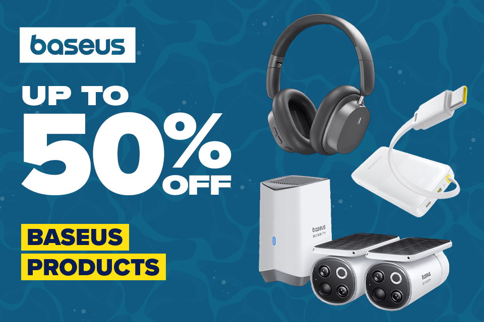 Up to 50% off Baseus Products