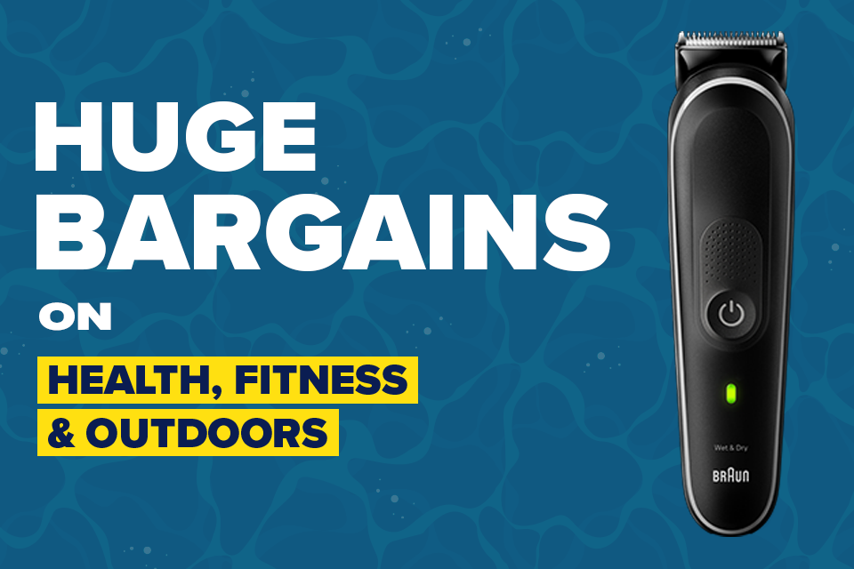 Huge Bargains on Health, Fitness & Outdoors