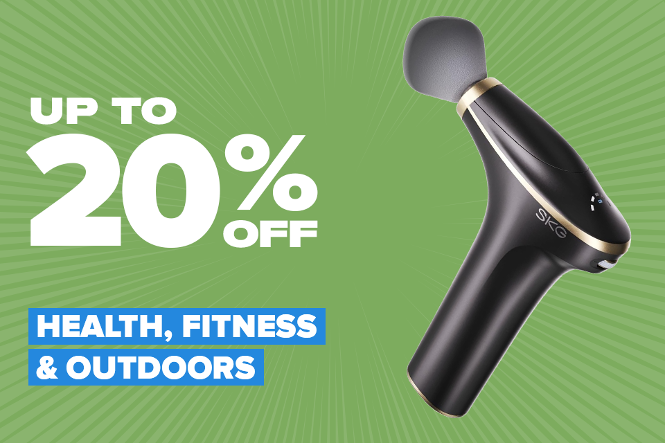 Up to 20% off Health, Fitness & Outdoors 