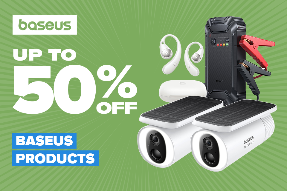 Up to 50% off Baseus Products