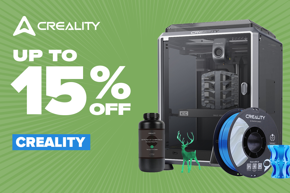 Up to 15% off Creality products