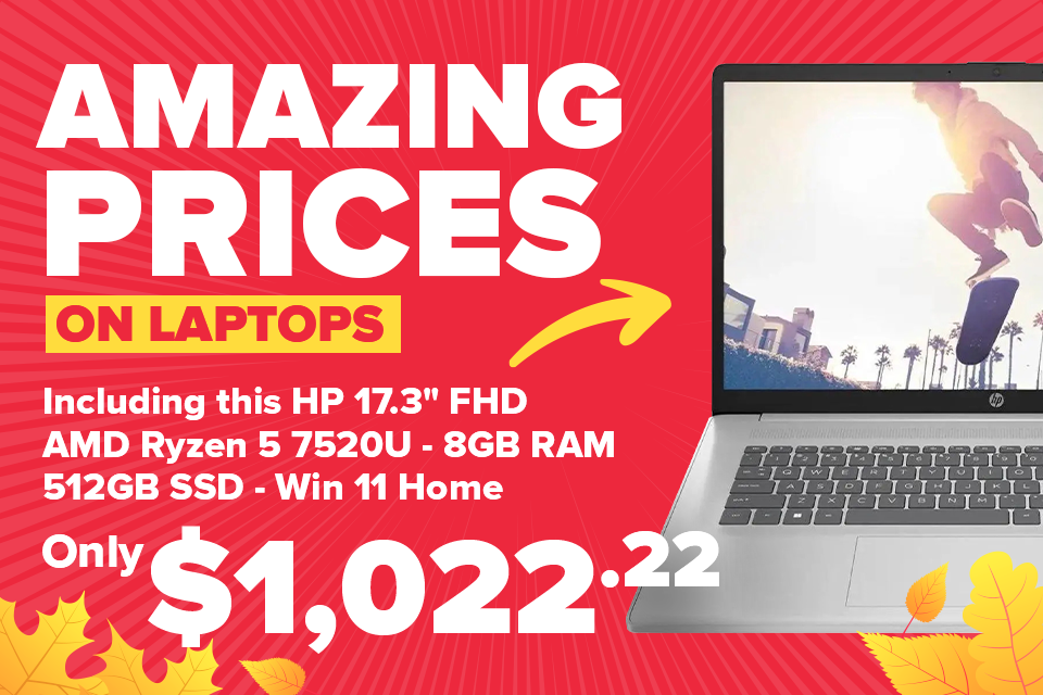 Amazing Prices on Laptops