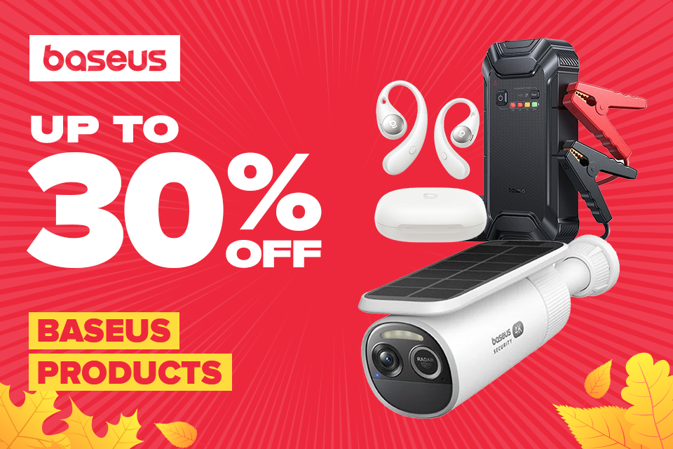 Up to 30% off Baseus Products