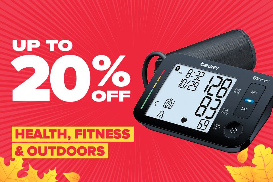 Up to 20% off Health, Fitness & Outdoors 