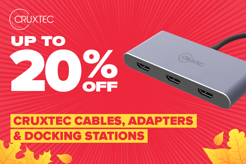 Up to 20% off Cruxtec Cables, Adapters & Docking Stations