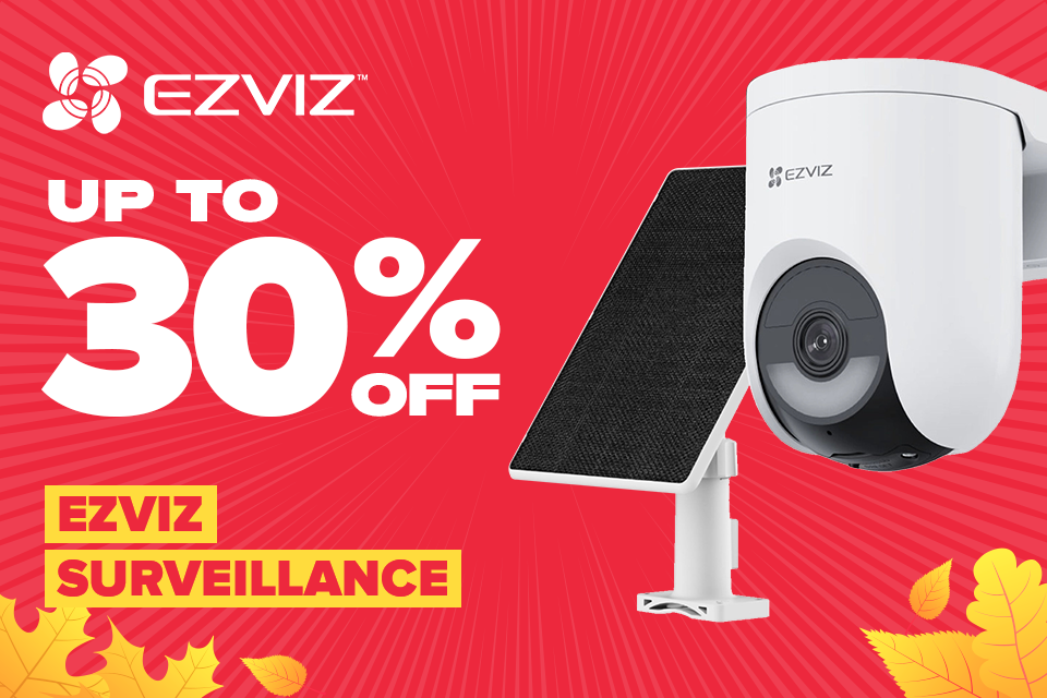 Up to to 30% off EZVIZ Surveillance 