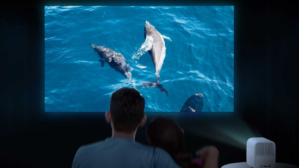 Picture of a portable projector.